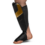 Hayabusa T3 Full-Back Shinguards - Black / Gold