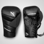 Hayabusa T3 Lace Up Boxing Gloves - Black