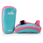 Yokkao Free Style Kicking Pads - Genuine Leather - Island / Hot Pink