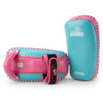 Yokkao Free Style Kicking Pads - Genuine Leather - Island / Hot Pink