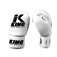 King Pro Boxing Gloves - BGVL 3 - White / Black