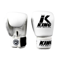 King Pro Boxing Gloves - BGVL 3 - White / Black