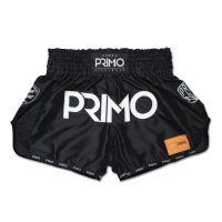 Primo Muay Thai Shorts - Free Flow Series - Gotham's Finest - Black