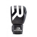 Rinkage Ares Boxing Gloves - Leather - Black