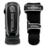 Sanabul Essential Hook and Loop Shinguards - Black, Silver