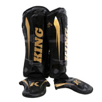 King Pro Boxing - Shin Guards - Shogun - Black / Gold