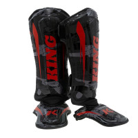 King Pro Boxing - Shin Guards - Shogun - Black / Red