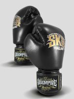 SKS Empire Boxing Gloves - Real Leather - Black / Gold