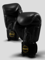 SKS Empire Boxing Gloves - Real Leather - Black / Gold