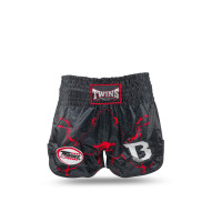 Twins Special x Booster TBT07 Muay Thai Shorts - Black/Red