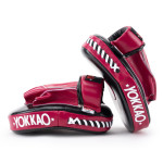 Yokkao Focus Mitts Open Fingers - Leather - Black / Cerise