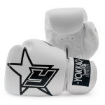 Yokkao Institution Boxing gloves - microfiber leather - White