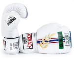 Yokkao - Limited Edition - First At The Race Boxing Gloves - Genuine Leather - White