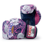 Yokkao - Limited Edition - Hawaii Boxing Gloves - Genuine Leather - Blue Depths