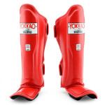 Yokkao Matrix Shinguards - Leather - Red