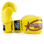 Yokkao Vertical Boxing Gloves - Microfiber Leather - Yellow