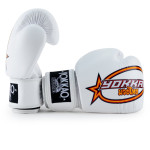 Yokkao Vertical Boxing Gloves - Microfiber Leather - White