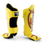 Yokkao Vertical Shin Guards - Microfiber - Yellow