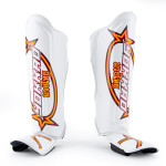 Yokkao Vertical Shin Guards - Microfiber - White