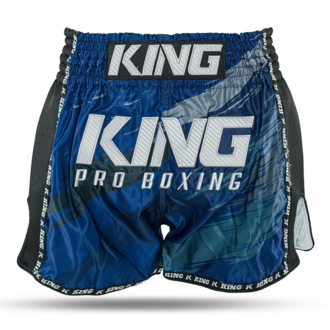 King Pro Boxing KPB STORM 4-S Muay Thai Shorts - Blue