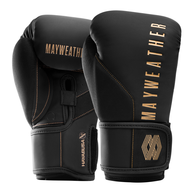 Hayabusa Mayweather Champ Boxing Gloves - Black/Gold