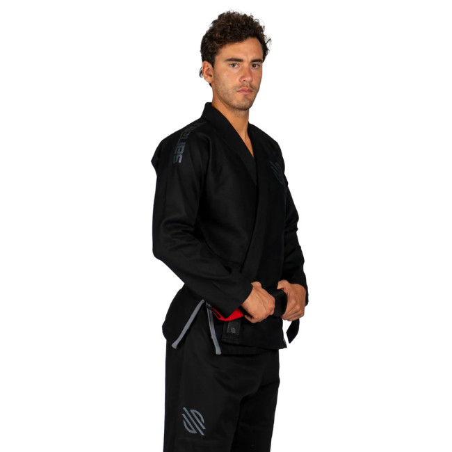 Sanabul Essential Lightweight Brazilian Jiu Jitsu Gi - Pre-shrunk cotton - IBJJF approved - Black