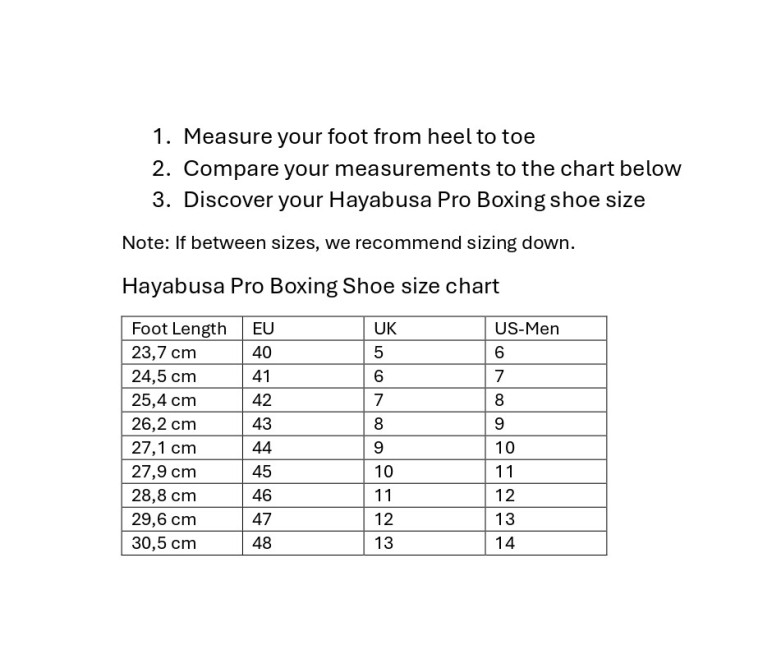 Hayabusa Pro Boxing Shoes - Black