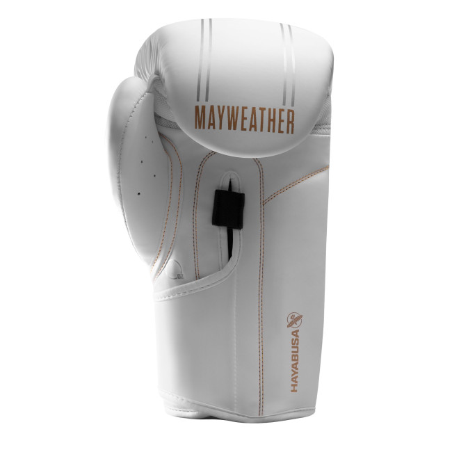 Hayabusa Mayweather Contender Boxing Gloves - White/Gold