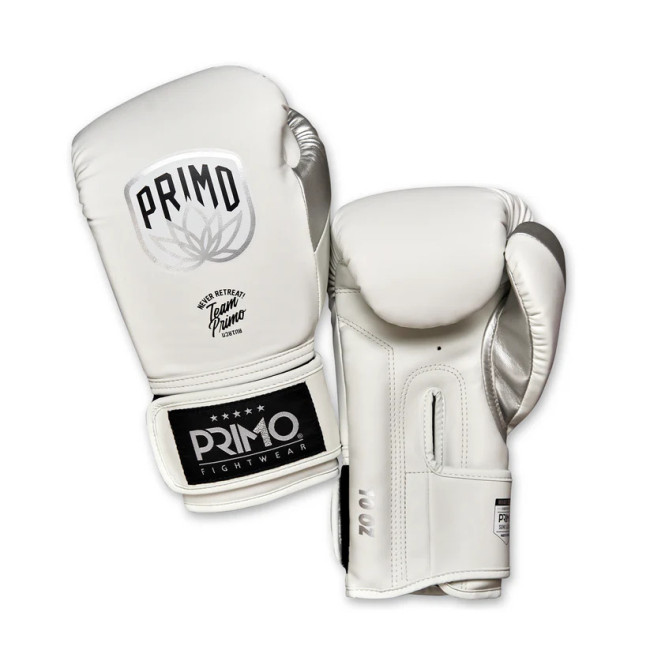 Primo Emblem 2.0 Semi Leather Boxing Gloves - White