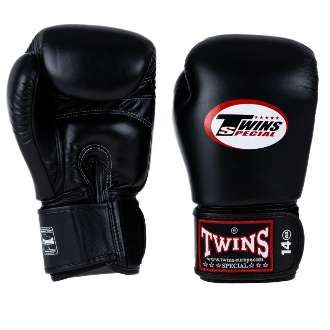 Twins Special BGN 1 Boxing Gloves - Genuine Leather - Black
