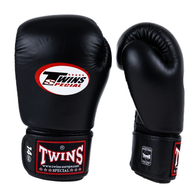 Twins Special BGN 1 Boxing Gloves - Genuine Leather - Black