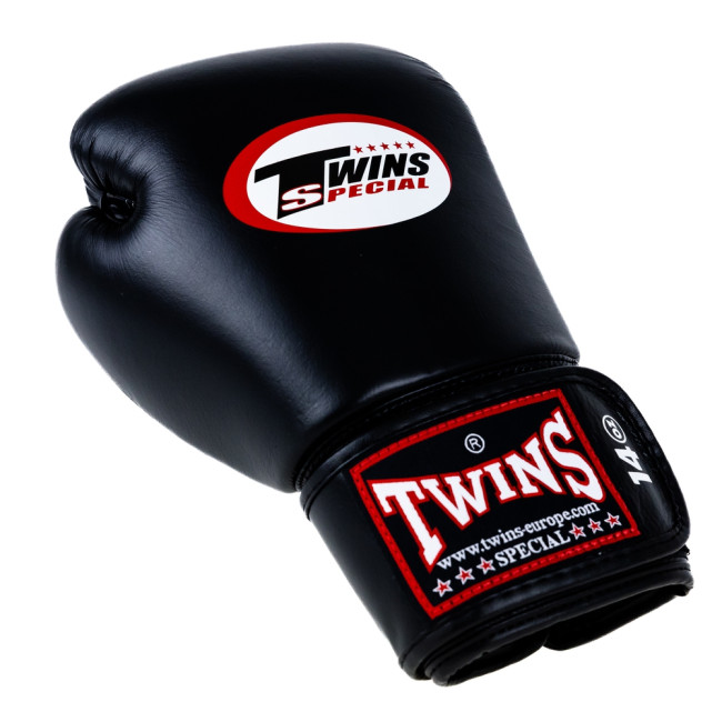 Twins Special BGN 1 Boxing Gloves - Genuine Leather - Black