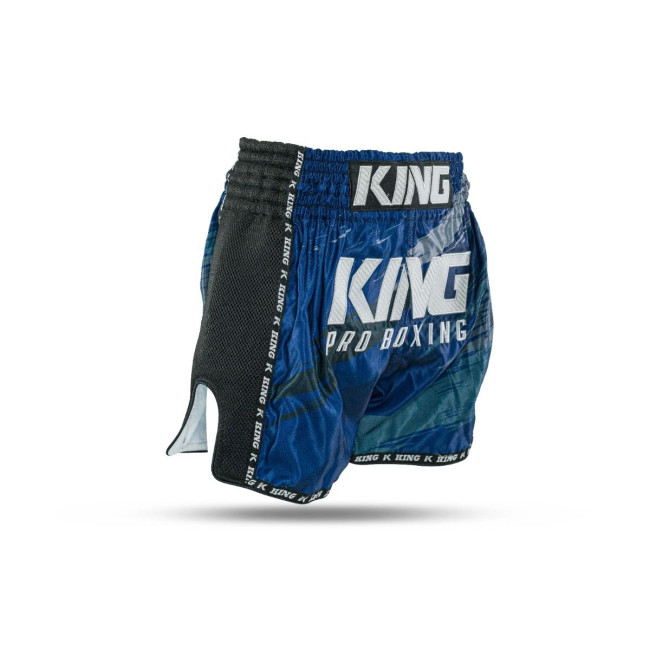 King Pro Boxing KPB STORM 4-S Muay Thai Shorts - Blue