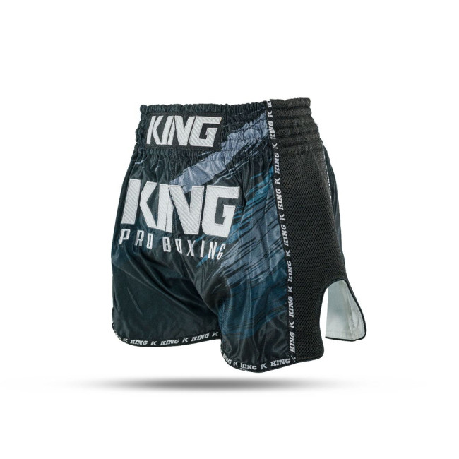 King Pro Boxing KPB STORM 4-S Muay Thai Shorts - Black