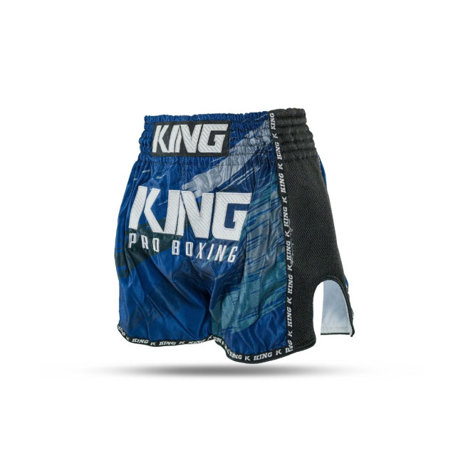 King Pro Boxing KPB STORM 4-S Muay Thai Shorts - Blue