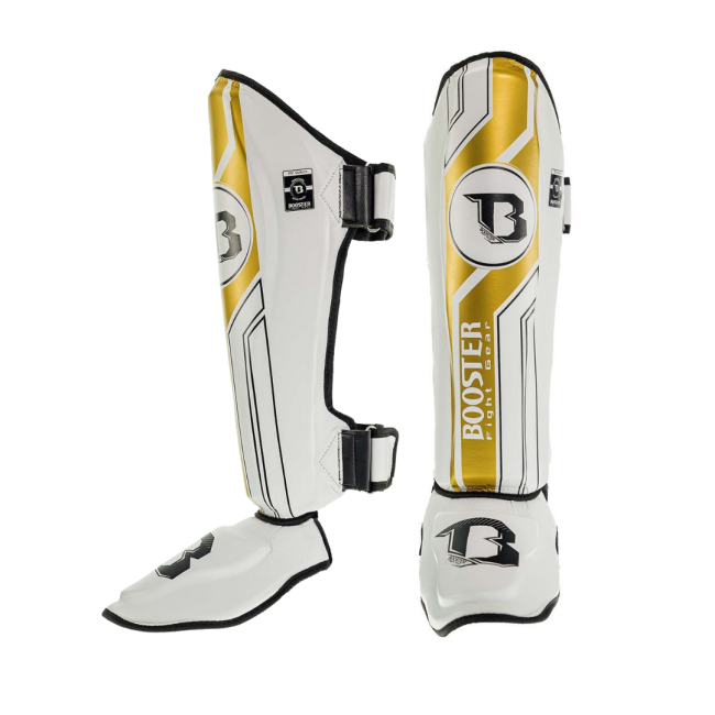 Booster Shin Guards BSG V9 - White / Gold