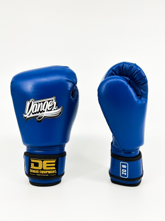 Danger Children's Boxing Gloves - PU - Blue