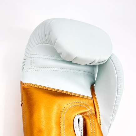 Danger Reborn Boxing Gloves - microfiber - White/Gold