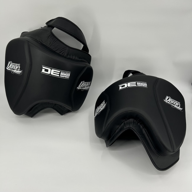 Danger Thigh Pads - Iron Man Leg Shield - 1 pair - Black