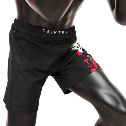 Fairtex AB13 Wild Board Shorts - MMA Shorts - Black/Red/Green