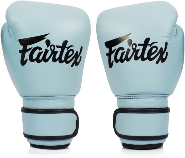 Fairtex BGV20 Genuine Leather Boxing Gloves - genuine leather - Pastel Blue