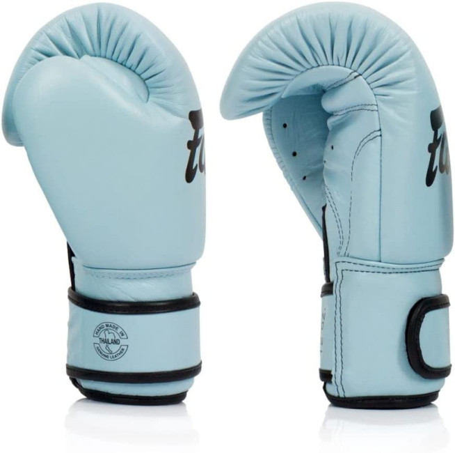 Fairtex BGV20 Genuine Leather Boxing Gloves - genuine leather - Pastel Blue