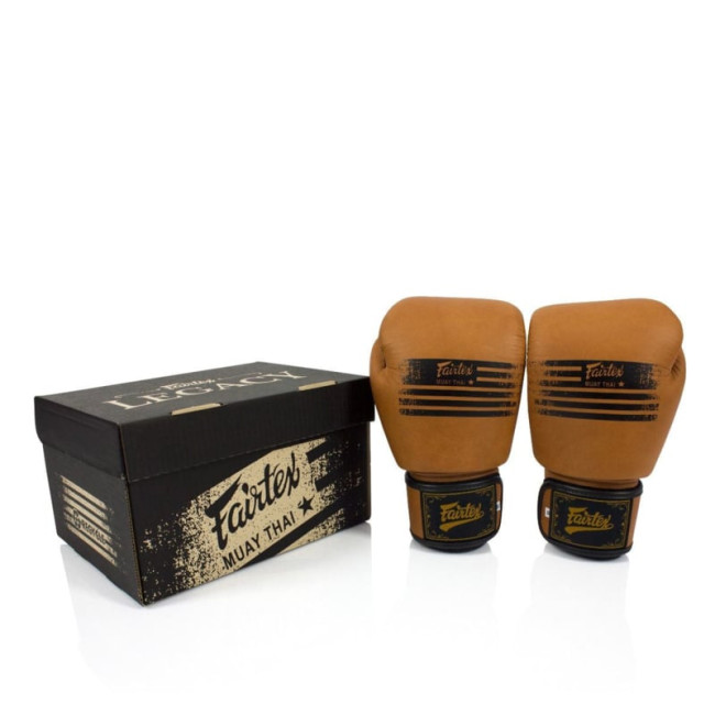 Fairtex BGV21 Legacy Boxing Gloves - genuine leather - Brown