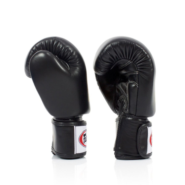 Fairtex Deluxe "Tight-Fit" Boxing Gloves - Black