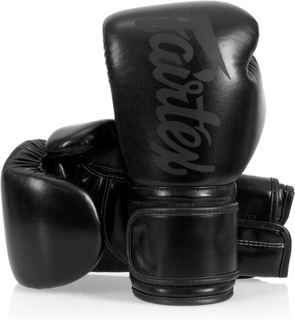 Fairtex Microfiber Boxing Gloves - Art Collections - Solid Black