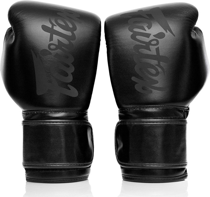 Fairtex Microfiber Boxing Gloves - Art Collections - Solid Black