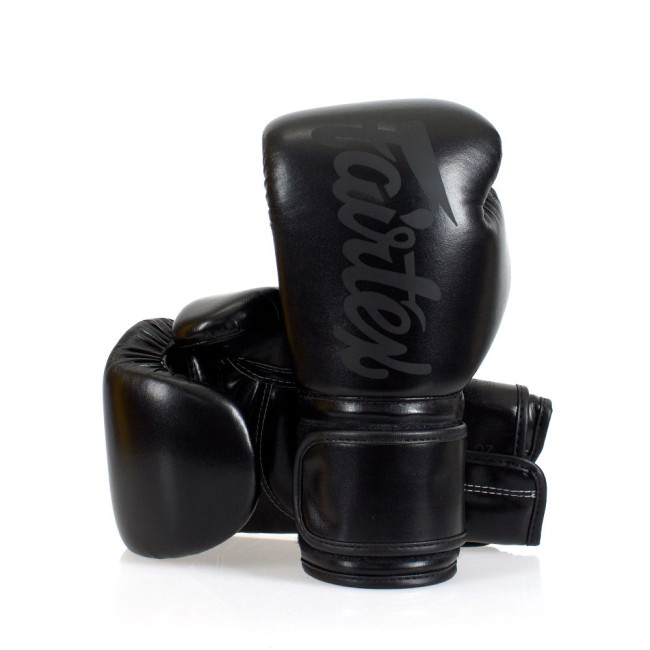 Fairtex Microfiber Boxing Gloves - Art Collections - Solid Black