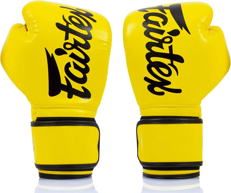 Fairtex Microfiber Boxing Gloves - Yellow