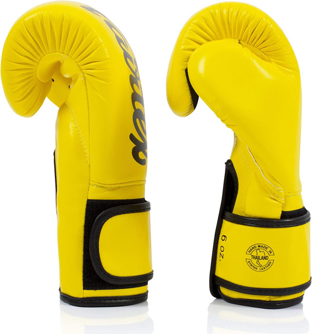 Fairtex Microfiber Boxing Gloves - Yellow