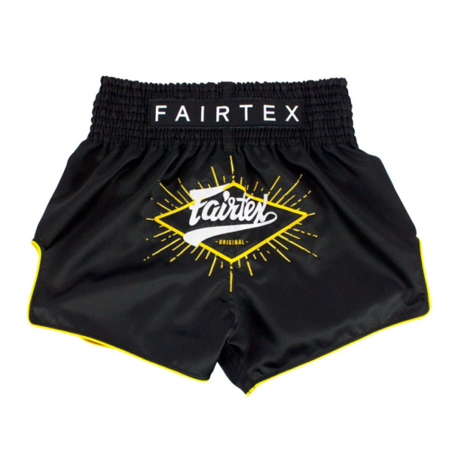 Fairtex Muay Thai Shorts - "Focus" -  Black